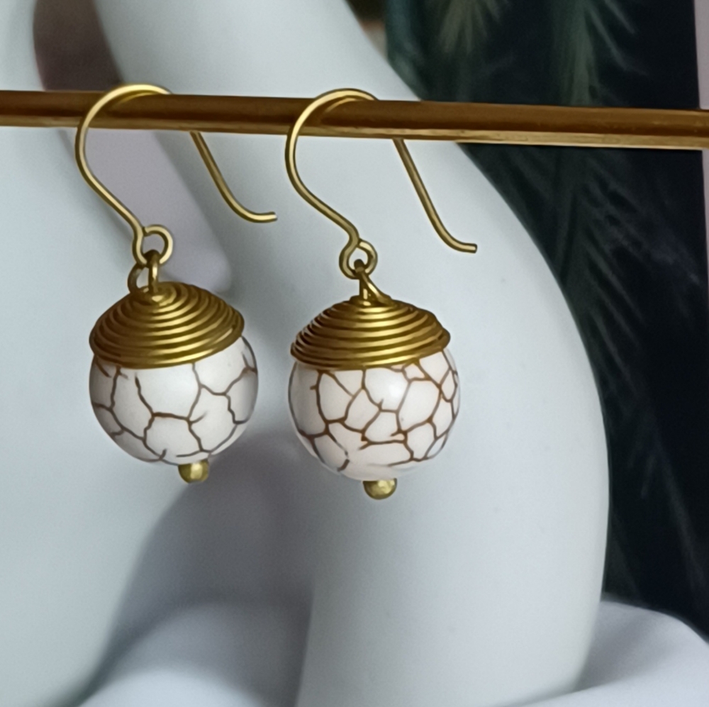 Marbled Drop Earrings